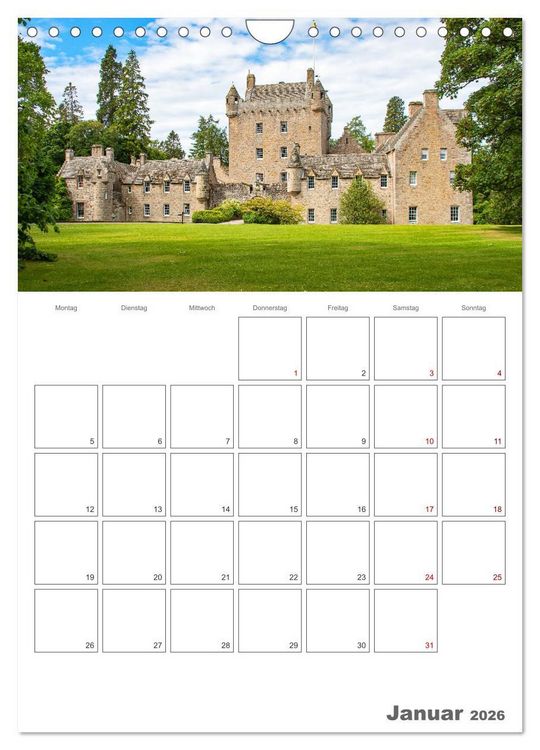 Produktbild: Schottland Impressionen - Schl&ouml;sser und Whisky (Wandkalender 2026 DIN A4 hoch), CALVENDO Monatskalender