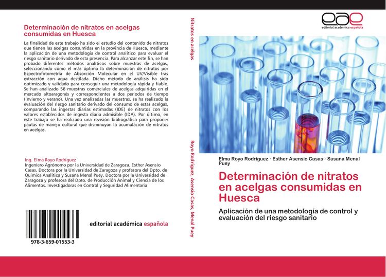 Produktbild: Determinaci&oacute;n de nitratos en acelgas consumidas en Huesca