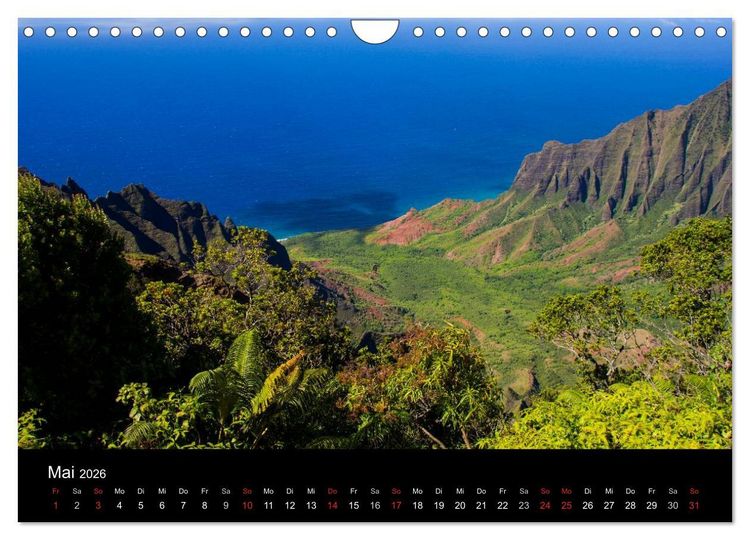 Produktbild: Paradiese der Erde - HAWAII (Wandkalender 2026 DIN A4 quer), CALVENDO Monatskalender