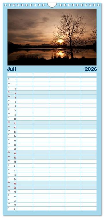 Produktbild: Familienplaner 2026 - Hopfensee - Riviera des Allg&auml;us mit 5 Spalten (Wandkalender, 21 x 45 cm) CALVENDO
