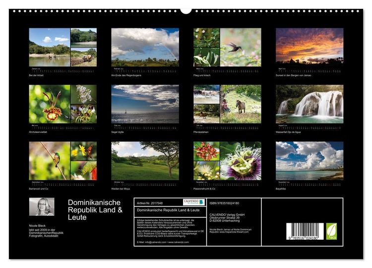 Produktbild: Dominikanische Republik Land & Leute (hochwertiger Premium Wandkalender 2026 DIN A2 quer), Kunstdruck in Hochglanz