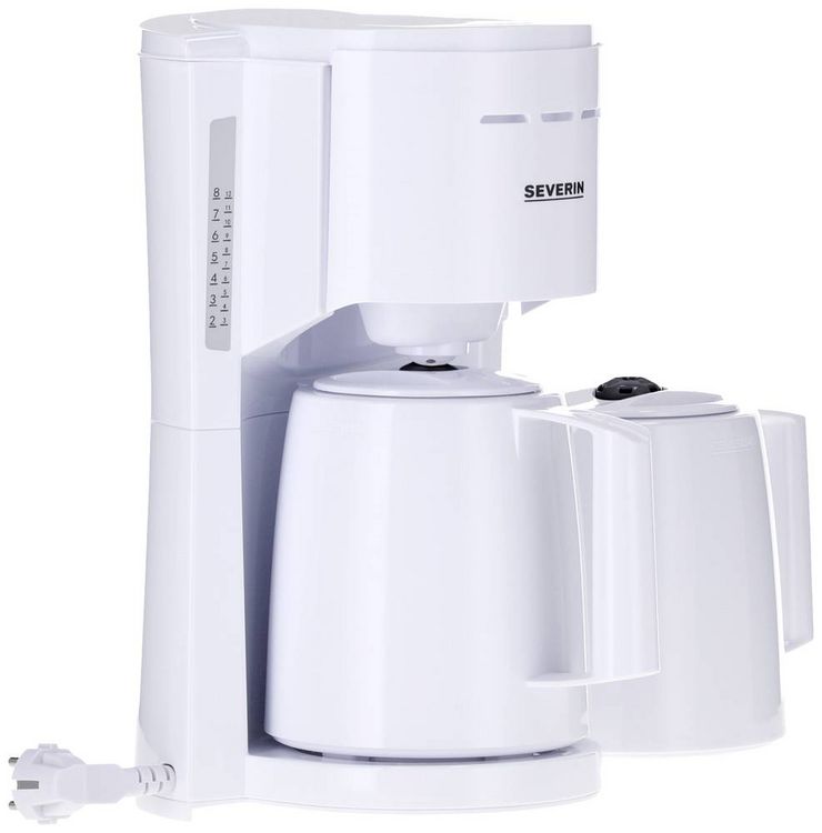 Produktbild: Severin KA 9309 Kaffeemaschine Wei&szlig; Isolierkanne