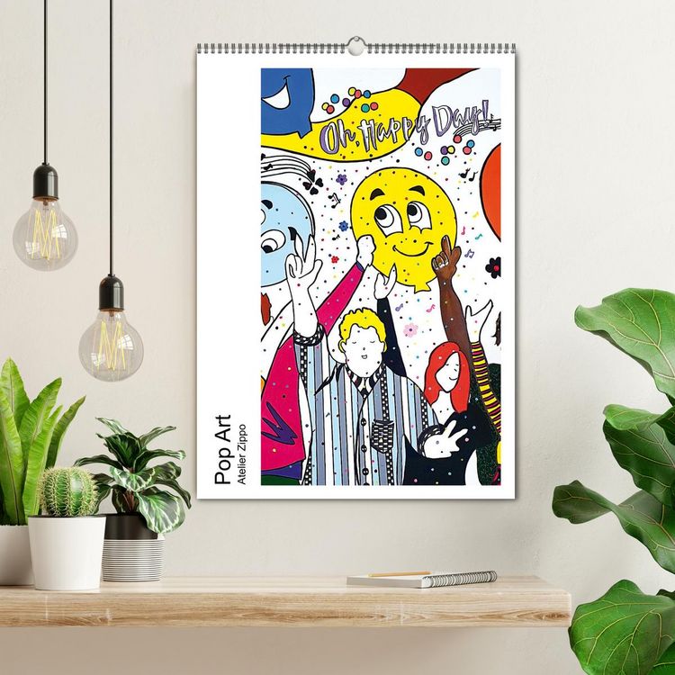 Produktbild: Pop Art - Atelier Zippo (Wandkalender 2026 DIN A2 hoch), CALVENDO Monatskalender
