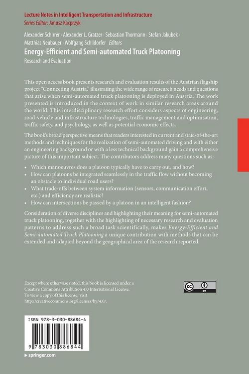 Produktbild: Energy-Efficient and Semi-automated Truck Platooning