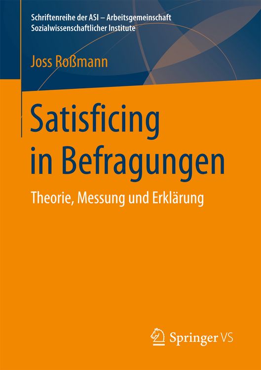 Produktbild: Satisficing in Befragungen
