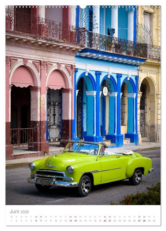 Produktbild: Old Cars of Cuba (Wandkalender 2026 DIN A2 hoch), CALVENDO Monatskalender