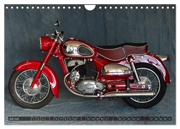 Produktbild: Puch 250 SGS Motorrad - Oldie aus &Ouml;sterreich (Wandkalender 2026 DIN A4 quer), CALVENDO Monatskalender