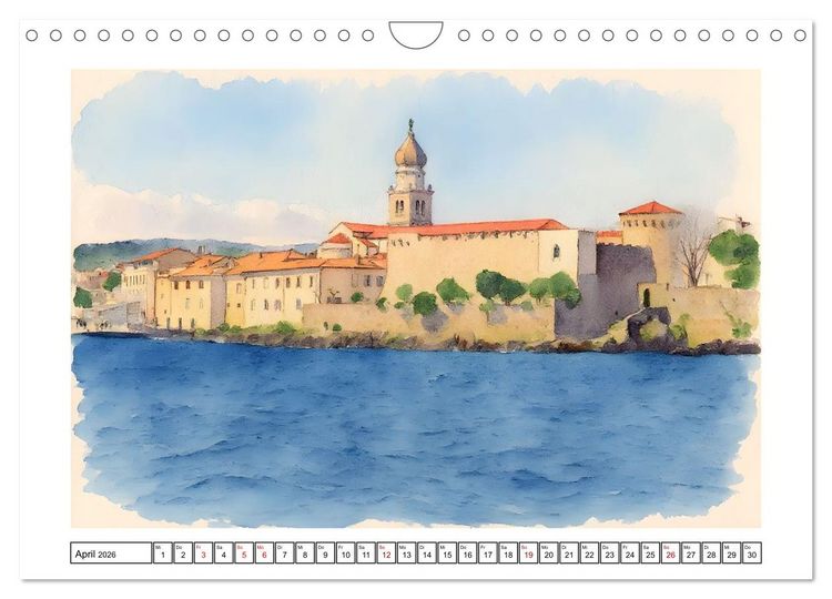Produktbild: Vielf&auml;ltiges Urlaubsland Kroatien (Wandkalender 2026 DIN A4 quer), CALVENDO Monatskalender