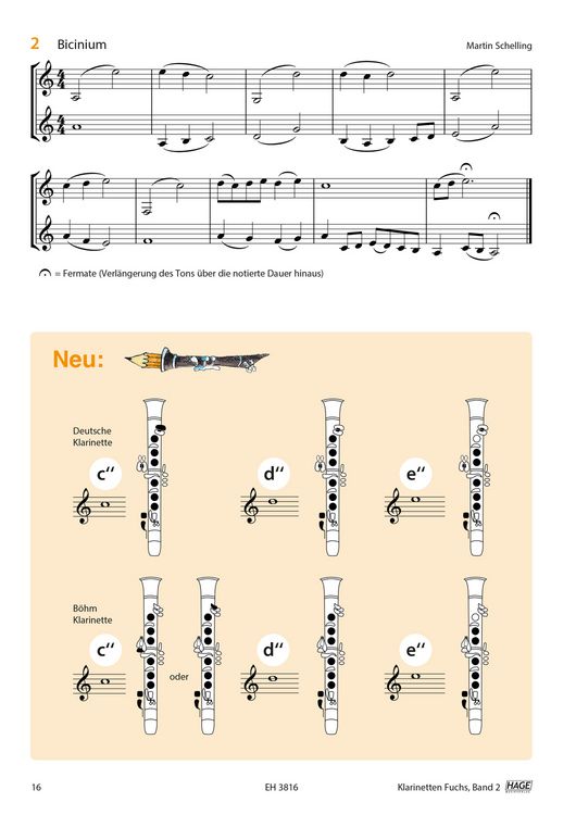 Produktbild: Klarinetten Fuchs Band 2 (mit CD)