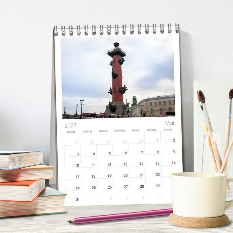 Produktbild: Tischplaner 2027 - Sankt Petersburg - "Venedig des Nordens" (A5 Tischkalender zum Aufstellen) CALVENDO