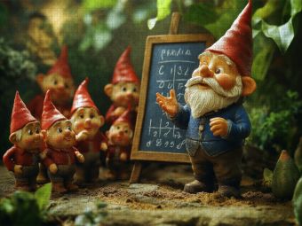 Produktbild: CALVENDO Puzzle Die geheime Schule der Gartenzwerge | 1000 Teile Lege-Gr&ouml;&szlig;e 64x48cm Foto-Puzzle f&uuml;r gl&uuml;ckliche Stunden