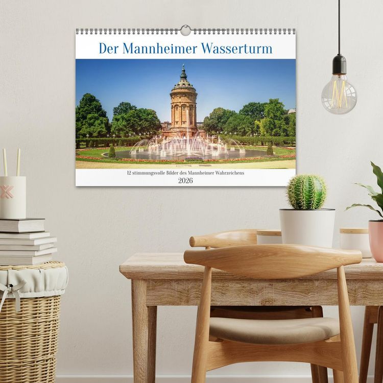 Produktbild: Der Mannheimer Wasserturm (Wandkalender 2026 DIN A3 quer), CALVENDO Monatskalender