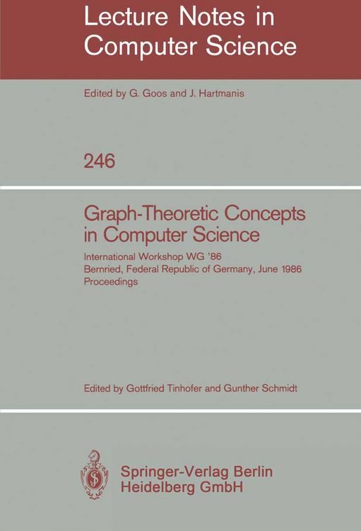 Produktbild: Graph-Theoretic Concepts in Computer Science