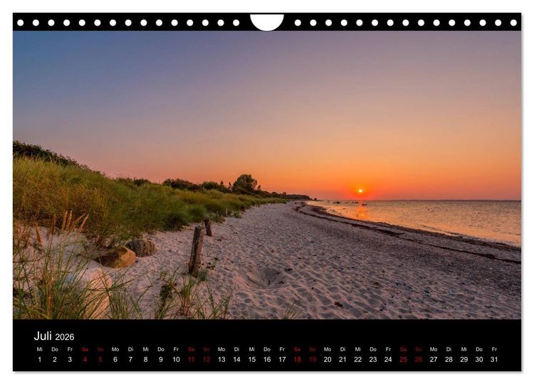 Produktbild: Naturwunder Norddeutschlands (Wandkalender 2026 DIN A4 quer), CALVENDO Monatskalender