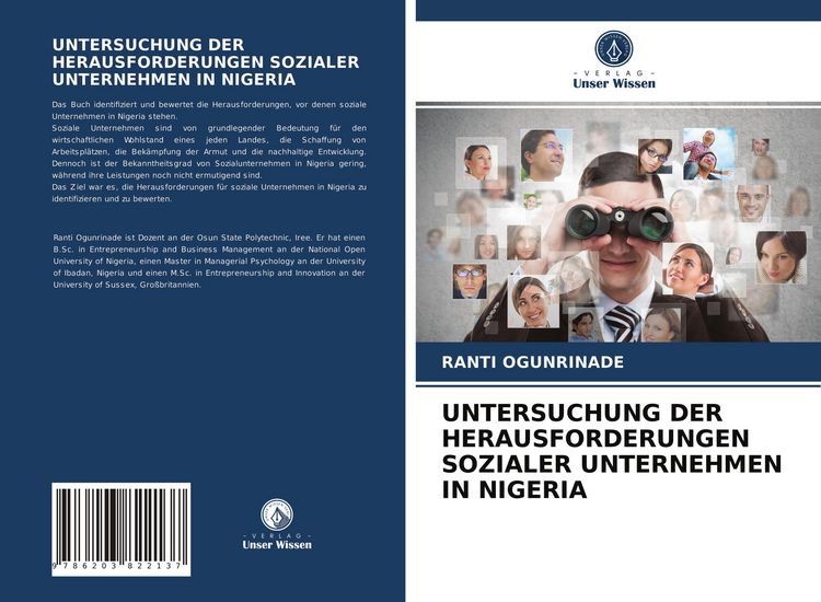 Produktbild: Untersuchung der Herausforderungen Sozialer Unternehmen in Nigeria
