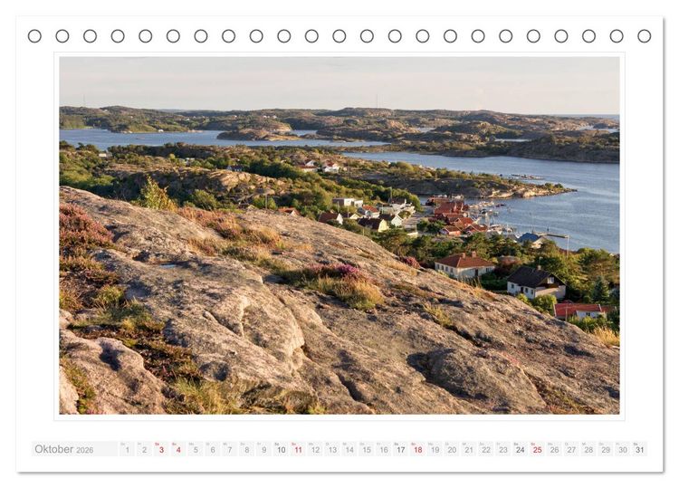 Produktbild: Bohusl&auml;n Fj&auml;llbacka - Hamburgsund - Grebbestad 2026 (Tischkalender 2026 DIN A5 quer), CALVENDO Monatskalender