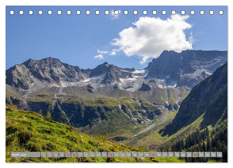 Produktbild: Die Zillertaler Alpen (Tischkalender 2026 DIN A5 quer), CALVENDO Monatskalender