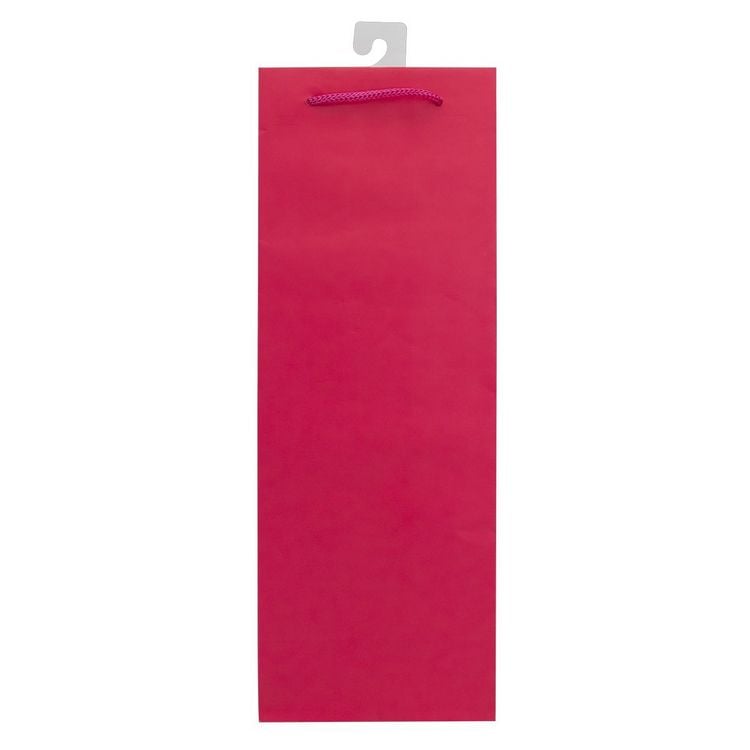 Produktbild: Idena Flaschentasche uni blau gelb rot gr&uuml;n 12x35x9cm 4fach sortiert 128g/m&sup2;