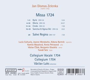 Produktbild: Jan Dismas Zelenka: Mass 1724
