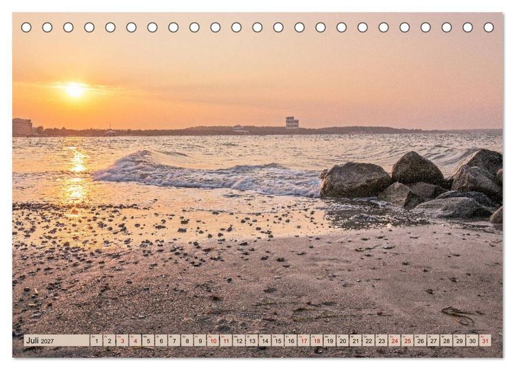 Produktbild: Timmendorfer Strand - Urlaubsparadies an der Ostsee (Tischkalender 2027 DIN A5 quer), CALVENDO Monatskalender