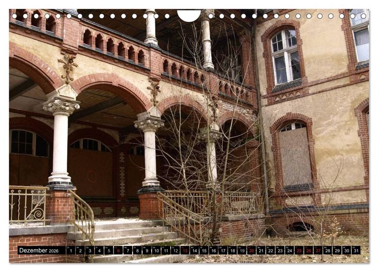 Produktbild: Beelitz Heilst&auml;tten-Faszination des Verfalls (Wandkalender 2026 DIN A4 quer), CALVENDO Monatskalender