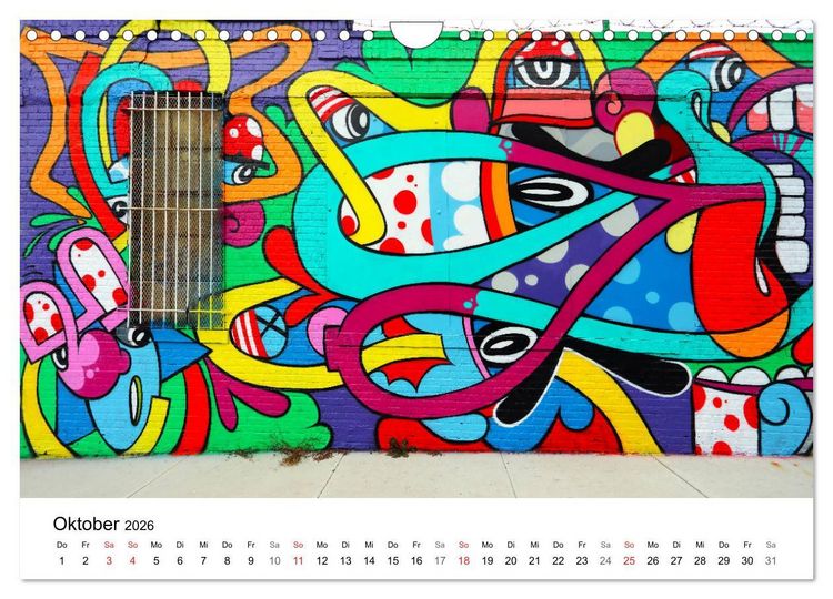 Produktbild: Brooklyn Street Art (Wandkalender 2026 DIN A4 quer), CALVENDO Monatskalender