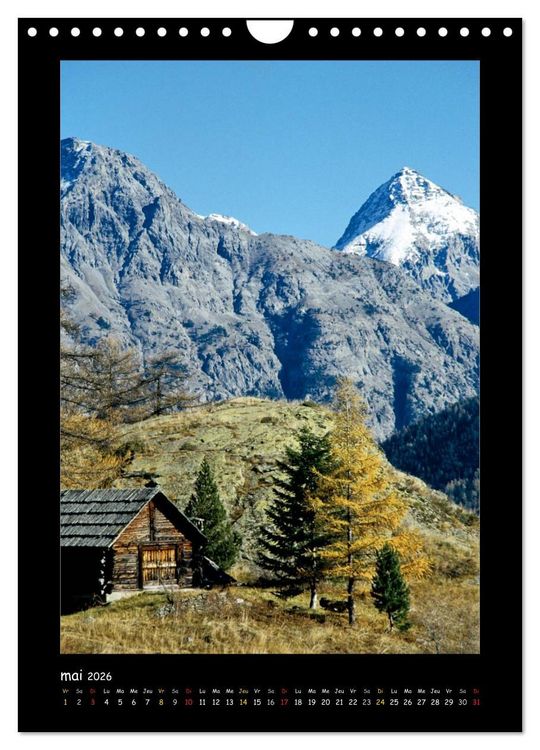 Produktbild: La vall&eacute;e de la Clar&eacute;e Hautes-Alpes (Calendrier mural 2026 DIN A4 horizontal), CALVENDO calendrier mensuel