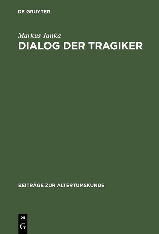 Produktbild: Dialog der Tragiker