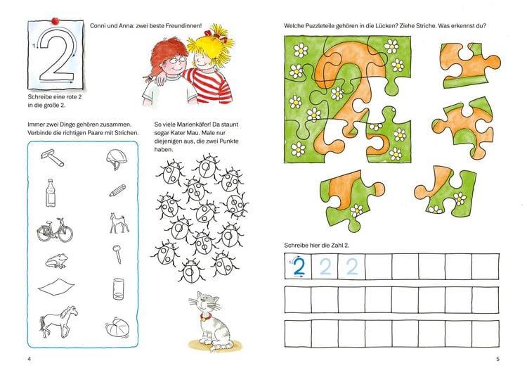 Produktbild: Conni Gelbe Reihe (Besch&auml;ftigungsbuch): Zahlen schreiben Extra