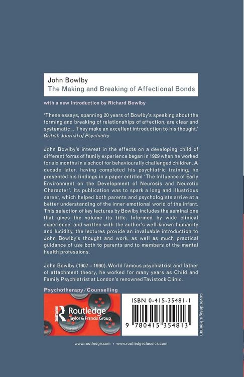 Produktbild: The Making and Breaking of Affectional Bonds