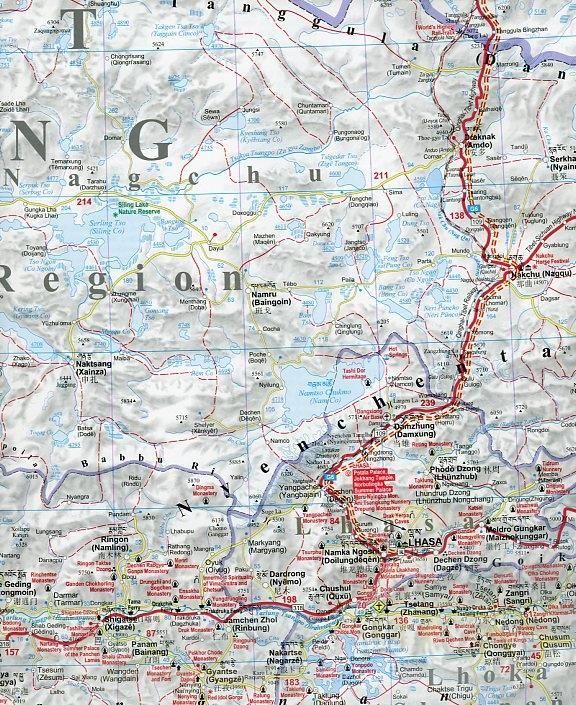 Produktbild: Tibet Road Map
