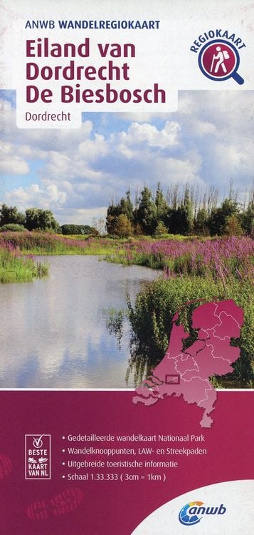 Produktbild: Eiland van Dordrecht de Biesbosch (Dordrecht) 1:33 000