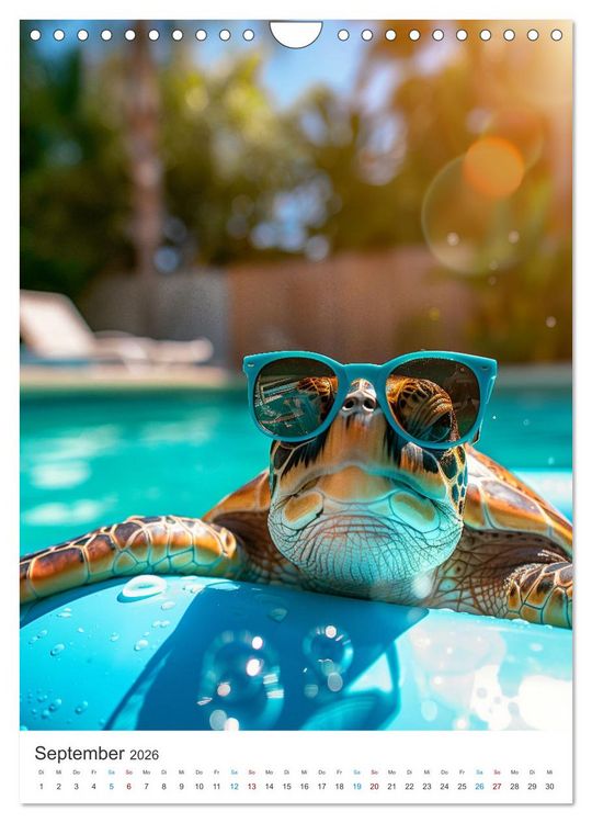 Produktbild: Tierische Sommerfreunde (Wandkalender 2026 DIN A4 hoch), CALVENDO Monatskalender
