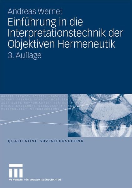 Produktbild: Einf&uuml;hrung in die Interpretationstechnik der Objektiven Hermeneutik