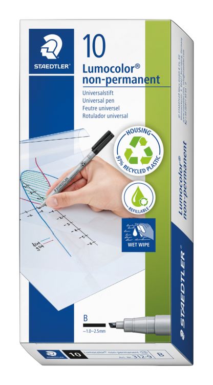 Produktbild: STAEDTLER OHPen Lumocolor 312 n.perm sw