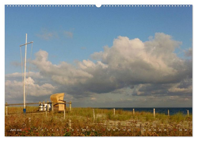 Produktbild: Wo de Ostseewellen trecken an den Strand 2026 (hochwertiger Premium Wandkalender 2026 DIN A2 quer), Kunstdruck in Hochglanz