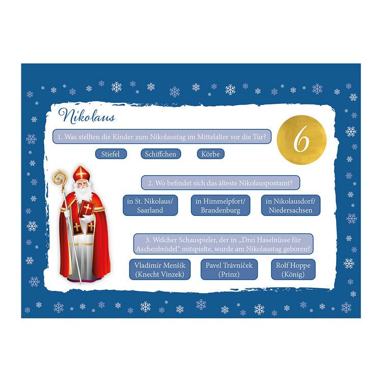 Produktbild: Der unterhaltsame Quiz-Adventskalender