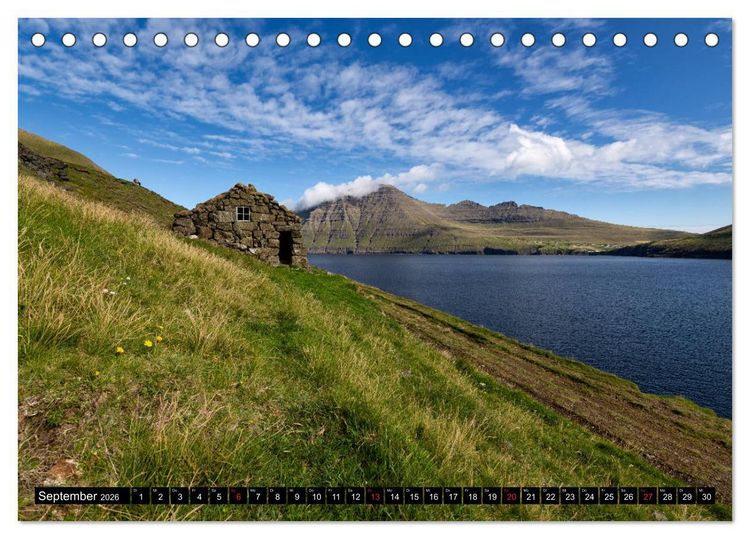 Produktbild: Landschaften Der F&auml;r&ouml;er (Tischkalender 2026 DIN A5 quer), CALVENDO Monatskalender