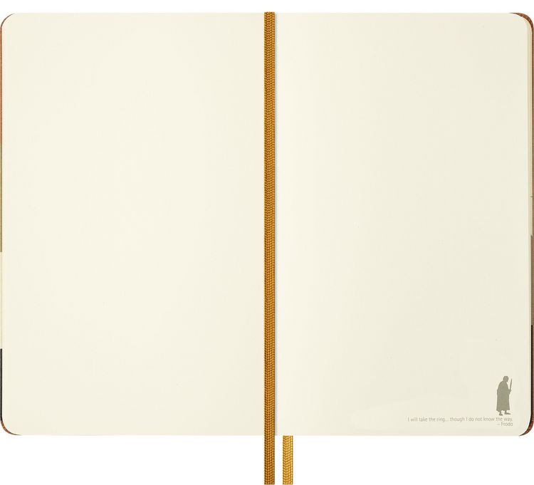 Produktbild: Moleskine Der Herr der Ringe Notizbuch Frodo Sam limitierte Ausgabe, L/A5, blanko, fester Einband