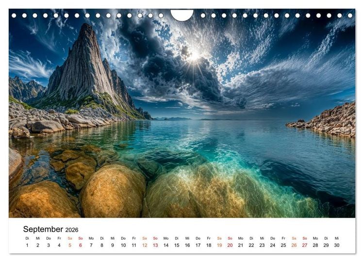 Produktbild: Lofoten - Arktische Tr&auml;ume (Wandkalender 2026 DIN A4 quer), CALVENDO Monatskalender