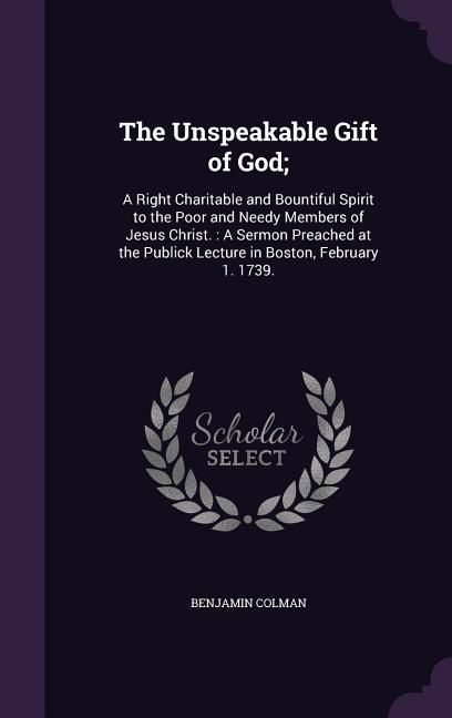 Produktbild: The Unspeakable Gift of God;