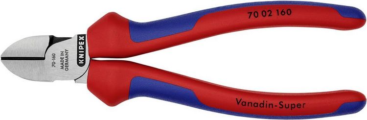Produktbild: Knipex 70 02 160 Werkstatt Seitenschneider mit Facette 160mm