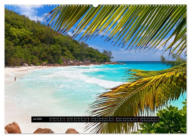 Produktbild: Seychellen (hochwertiger Premium Wandkalender 2026 DIN A2 quer), Kunstdruck in Hochglanz