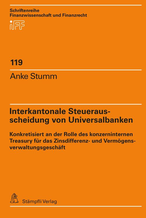 Produktbild: Interkantonale Steuerausscheidung von Universalbanken