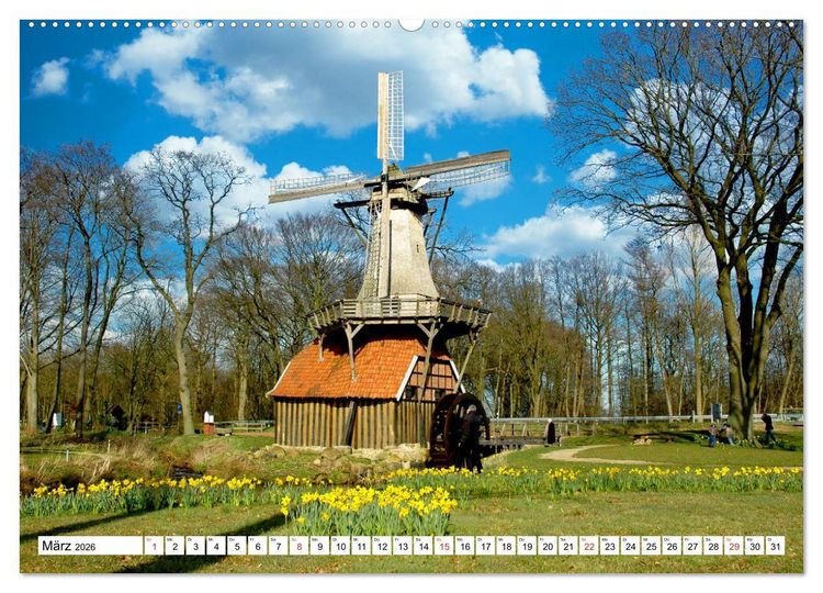 Produktbild: Wundersch&ouml;nes Emsland (Wandkalender 2026 DIN A2 quer), CALVENDO Monatskalender