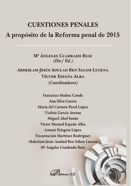 Produktbild: Cuestiones penales : a prop&oacute;sito de la reforma penal de 2015