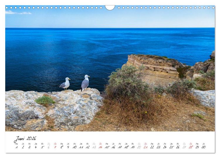 Produktbild: Portugals S&uuml;den - Die Algarve (Wandkalender 2026 DIN A3 quer), CALVENDO Monatskalender