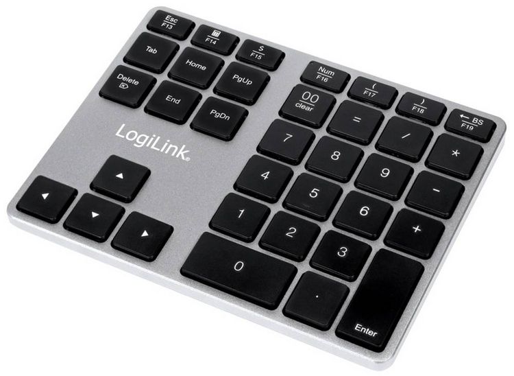 Produktbild: LogiLink ID0187 Bluetooth&reg; Nummernblock Silber