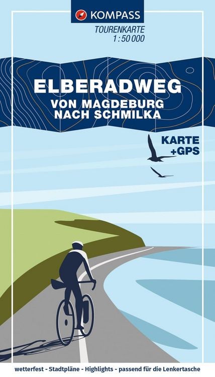 Produktbild: KOMPASS Fahrrad-Tourenkarte Elberadweg - von Magdeburg nach Schmilka 1:50.000