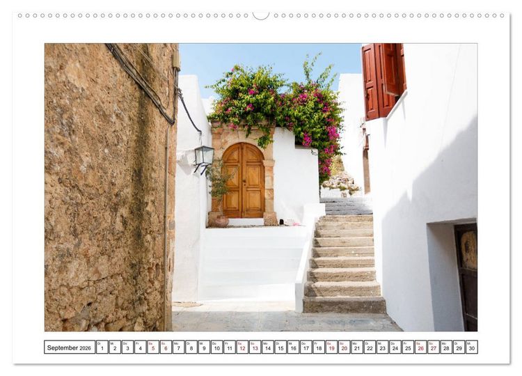 Produktbild: Rhodos, eine Sonneninsel (hochwertiger Premium Wandkalender 2026 DIN A2 quer), Kunstdruck in Hochglanz
